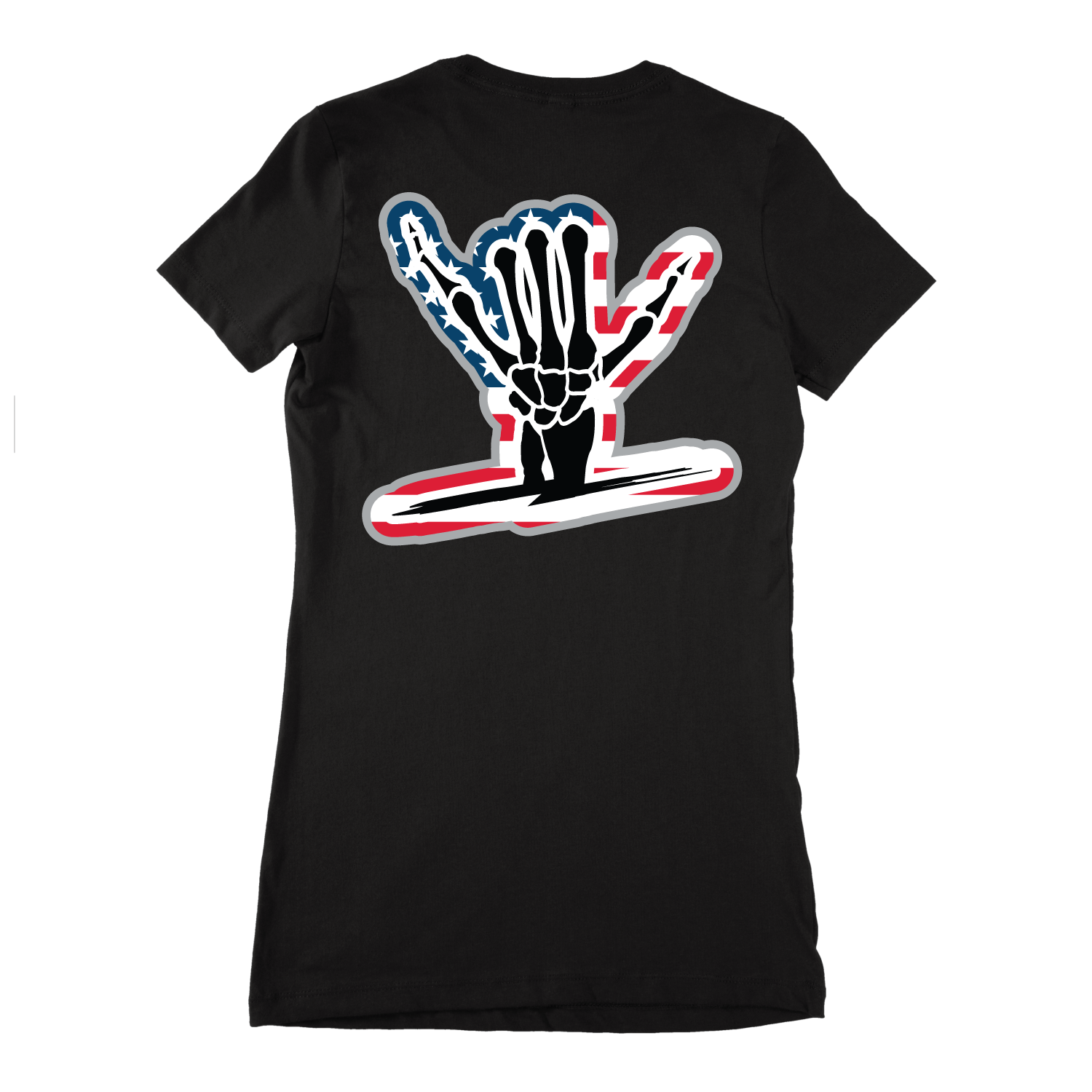 4th Flag Icon Slim Shirt (Womens) - Shreddy