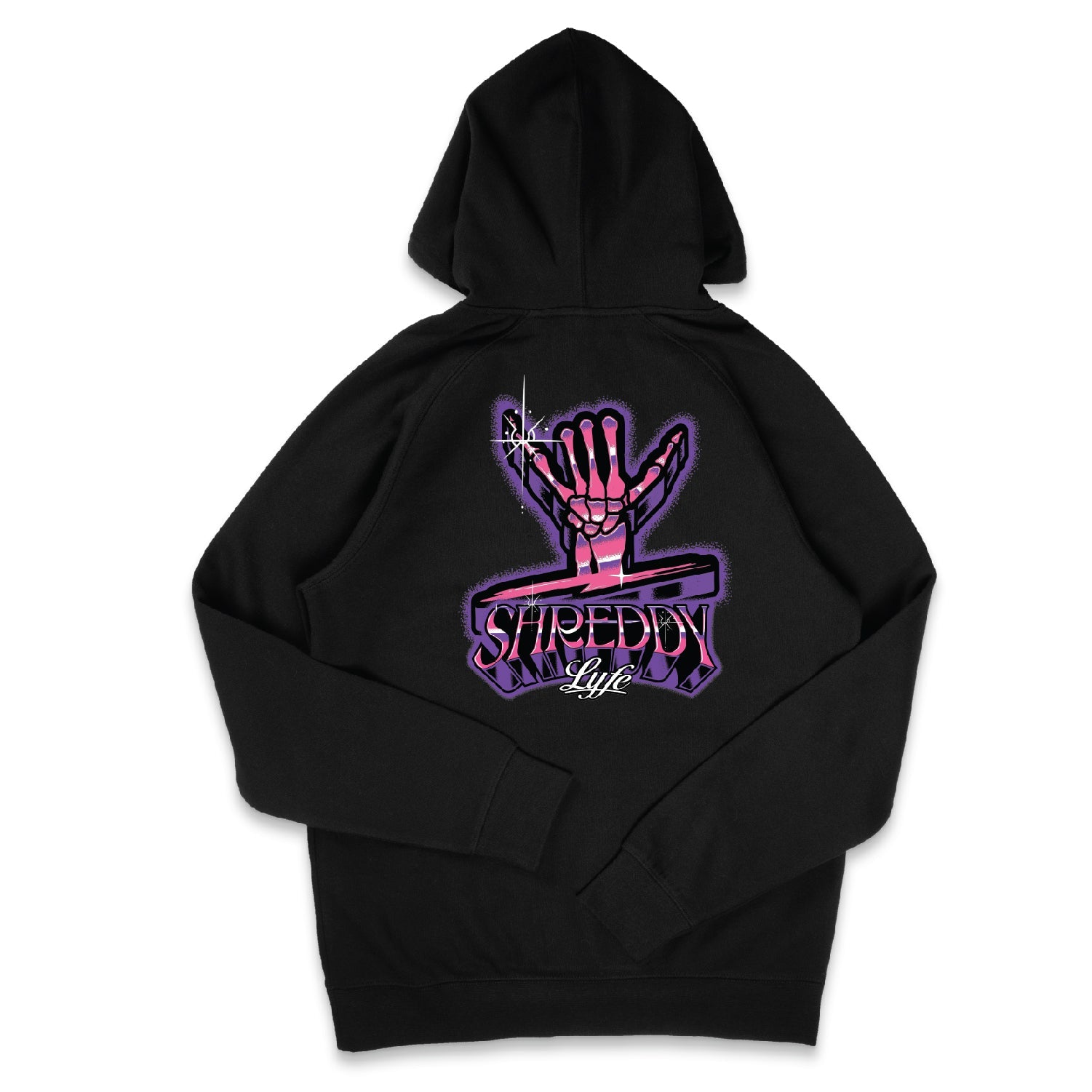 Air Brush Hoodie Black (Mens) - Shreddy