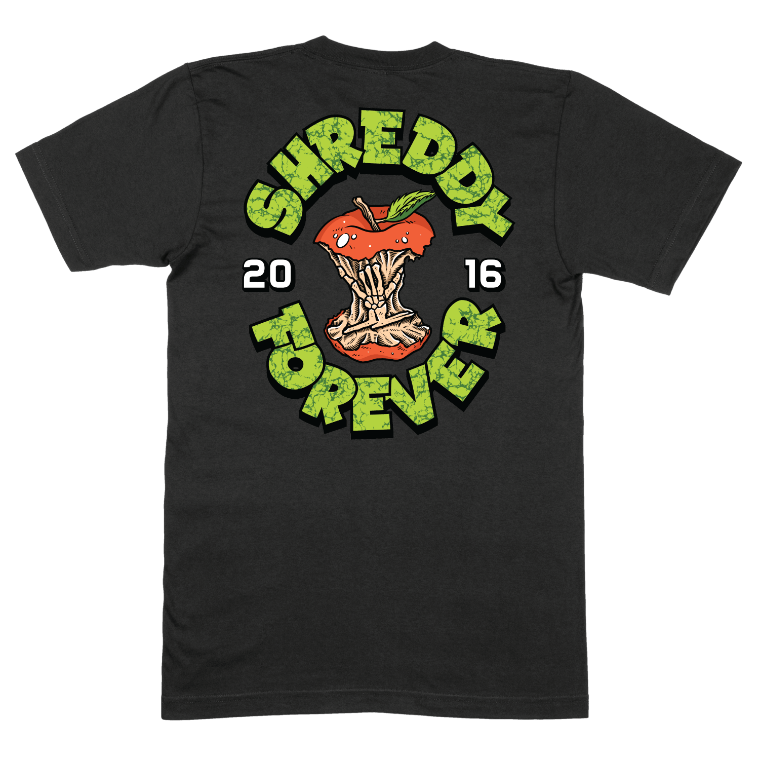 Apple Shirt Black (Youth) - Shreddy