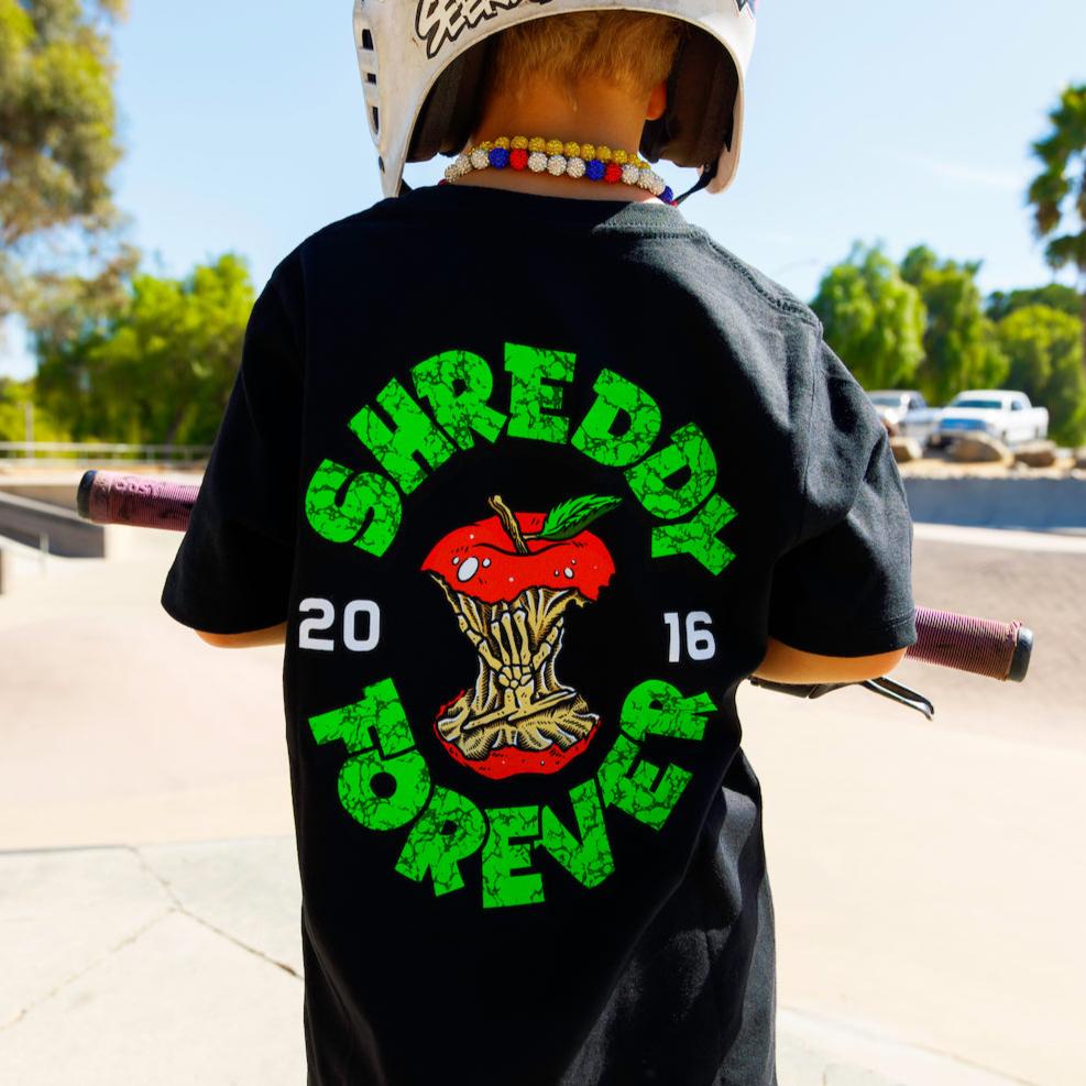 Apple Shirt Black (Youth) - Shreddy
