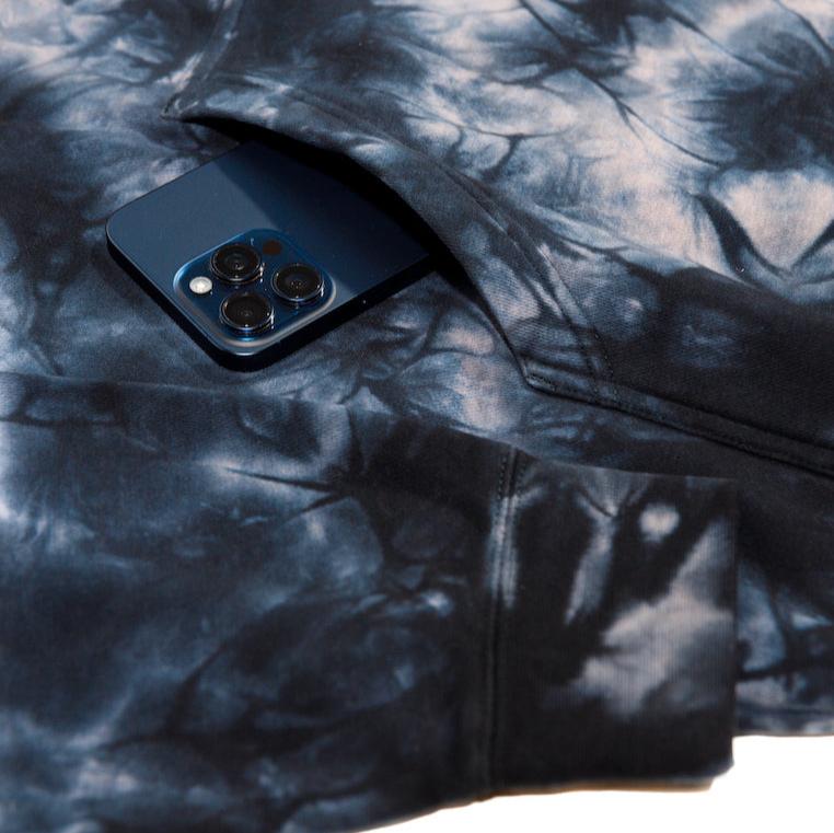 Bronco Hoodie Tie Dye Black (Mens) - Shreddy
