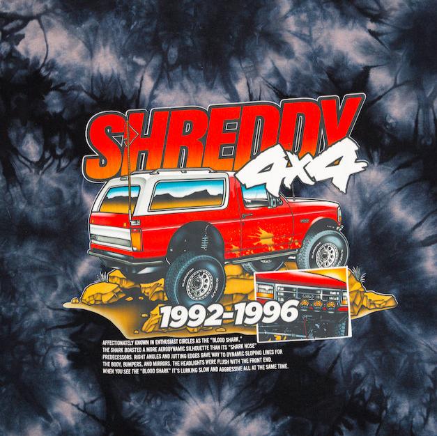 Bronco Hoodie Tie Dye Black (Mens) - Shreddy