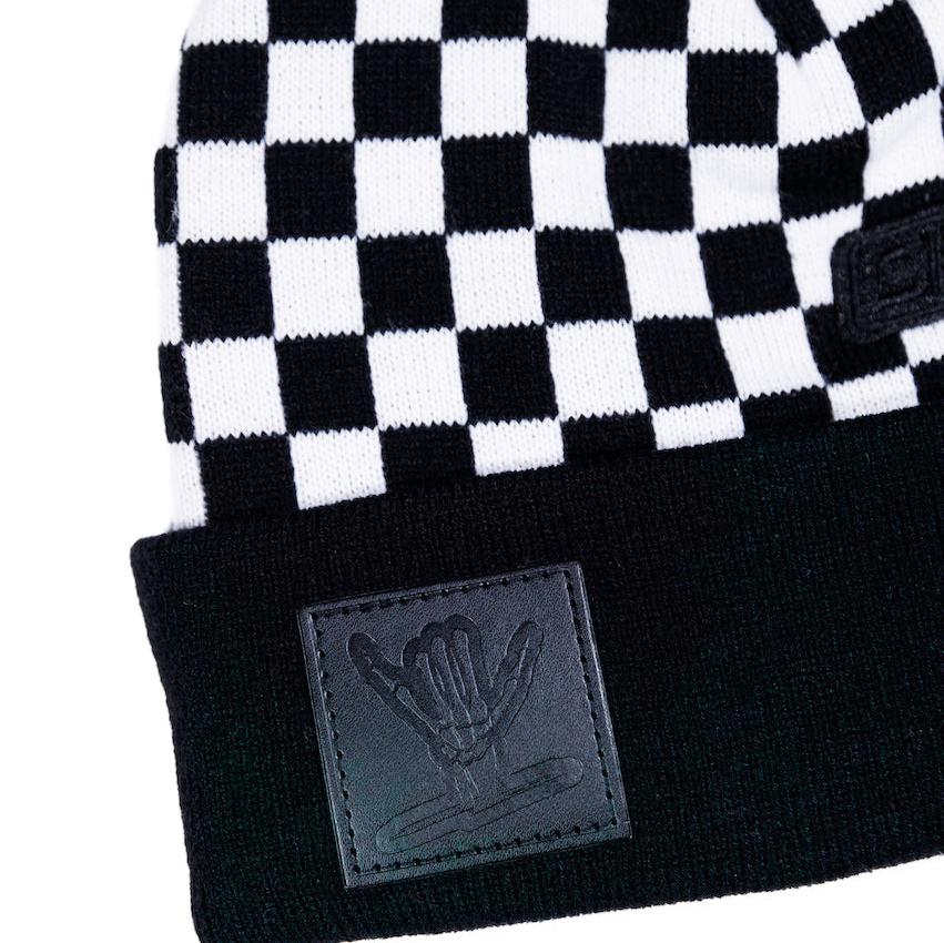 Checks Beanie (Black) - Shreddy