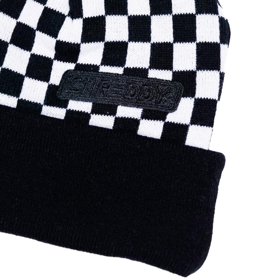 Checks Beanie (Black) - Shreddy