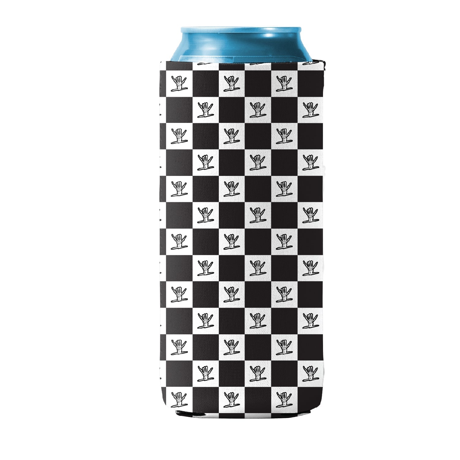 Checks Koozie Cooler (Slim 12oz) - Shreddy