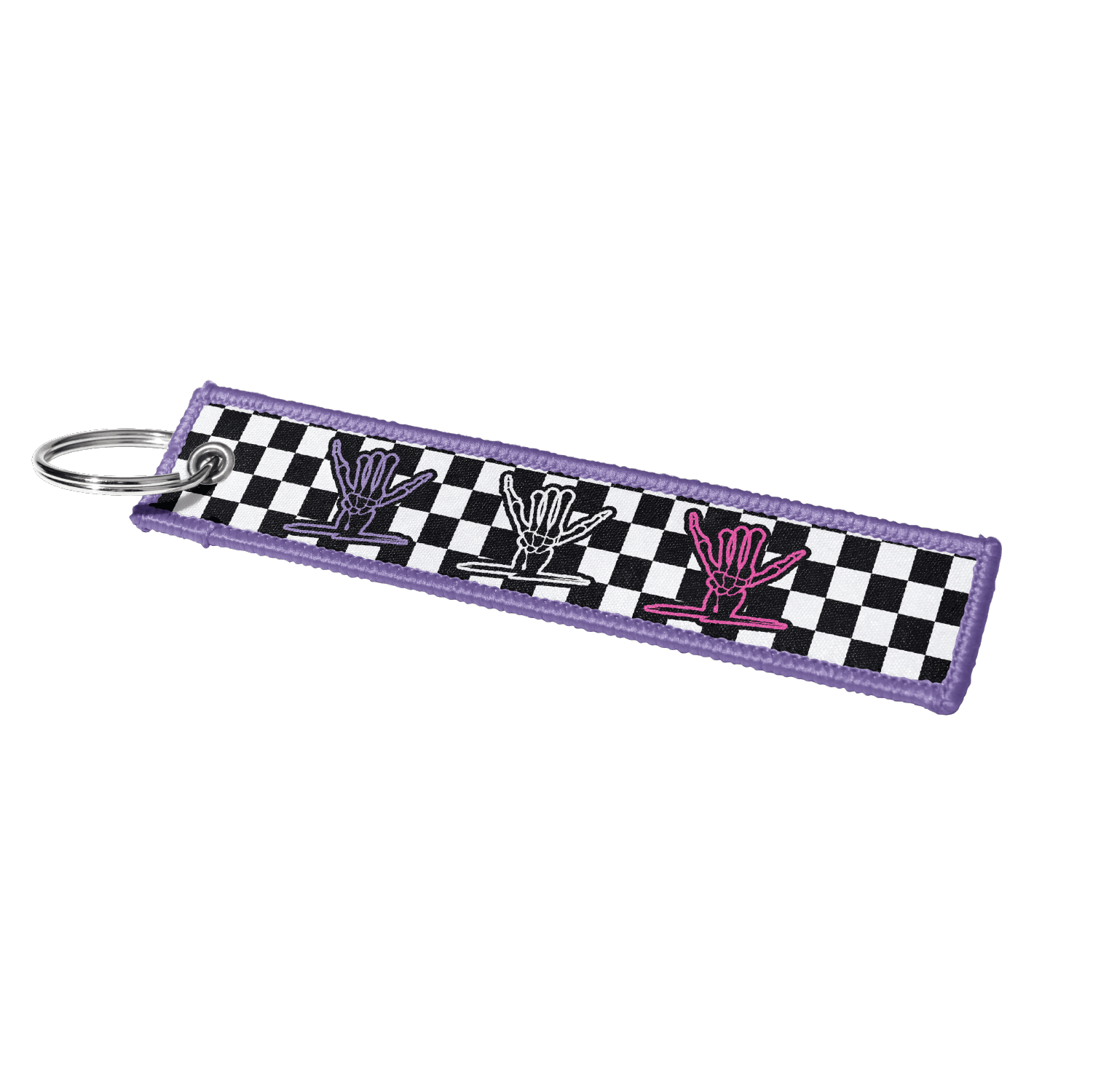 Checks Purple Key Chain - Shreddy