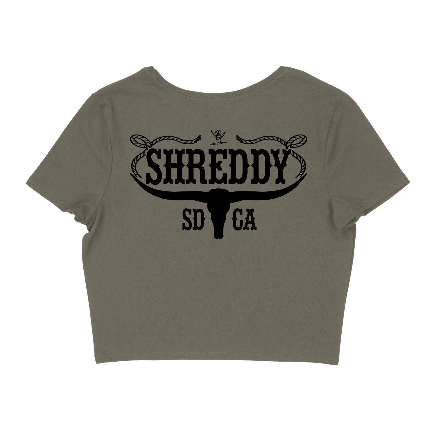 Cowgirl Form-Fitting Crop Tee (Womens) - Shreddy