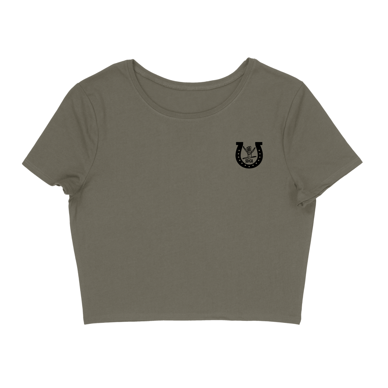 Cowgirl Form-Fitting Crop Tee (Womens) - Shreddy
