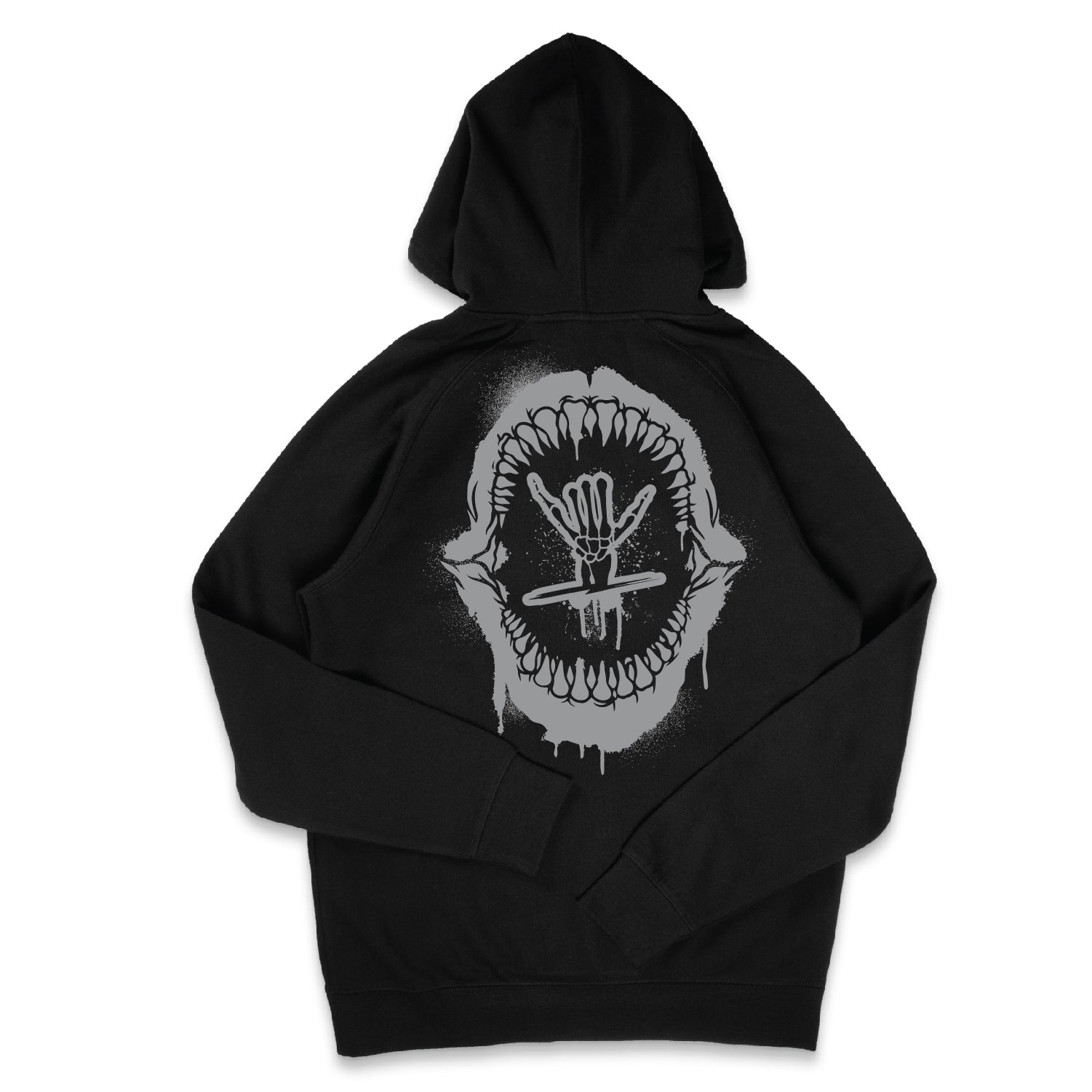 Jaws 3.0 Hoodie Black (Mens) - Shreddy