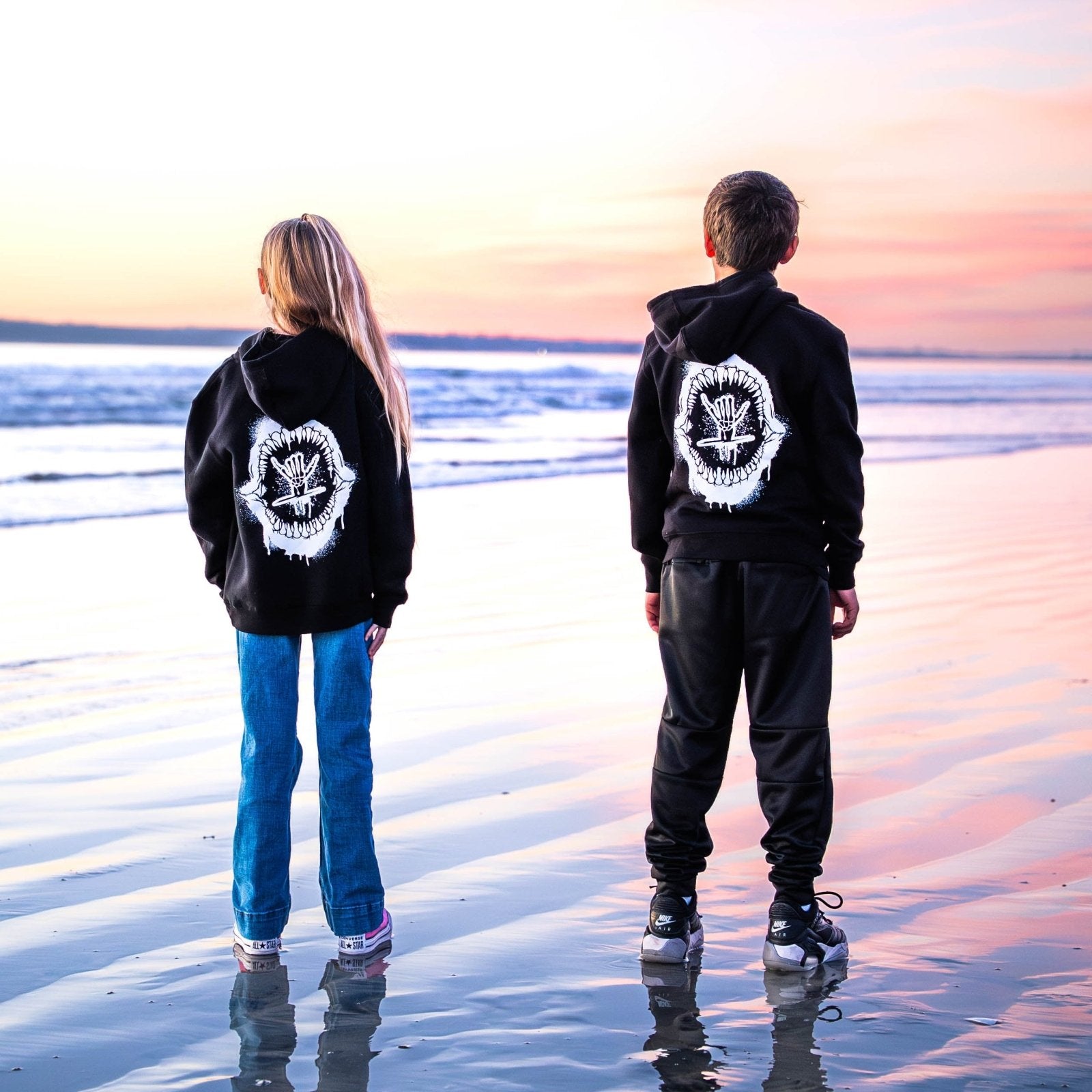 Jaws 3.0 Hoodie Black (Youth) - Shreddy