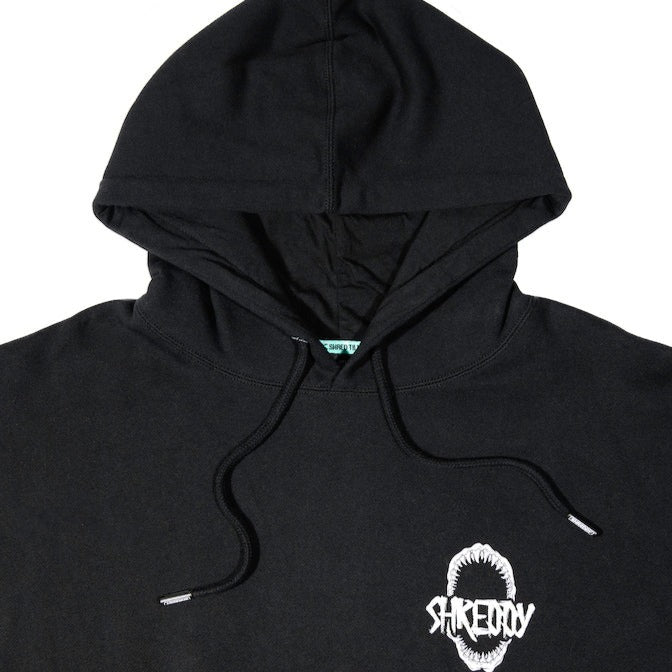 Jaws Hoodie Black (Mens) - Shreddy