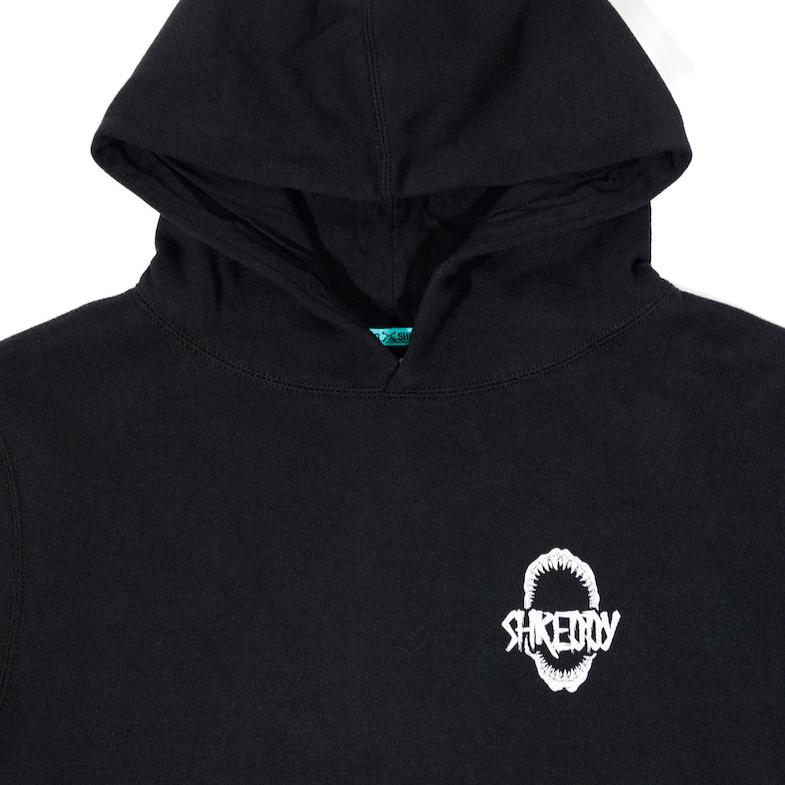 Jaws Hoodie Black (Youth) - Shreddy