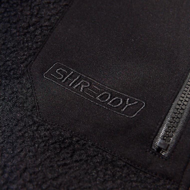 Sherpa Jacket Black/Black (Womens) - Shreddy