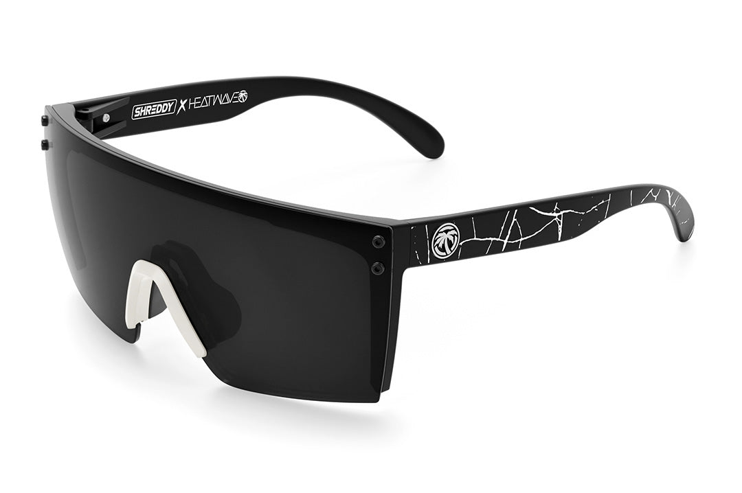 Shreddy X Heatwave Lazer Face White Crack/Black Lens (White Nose) - Shreddy