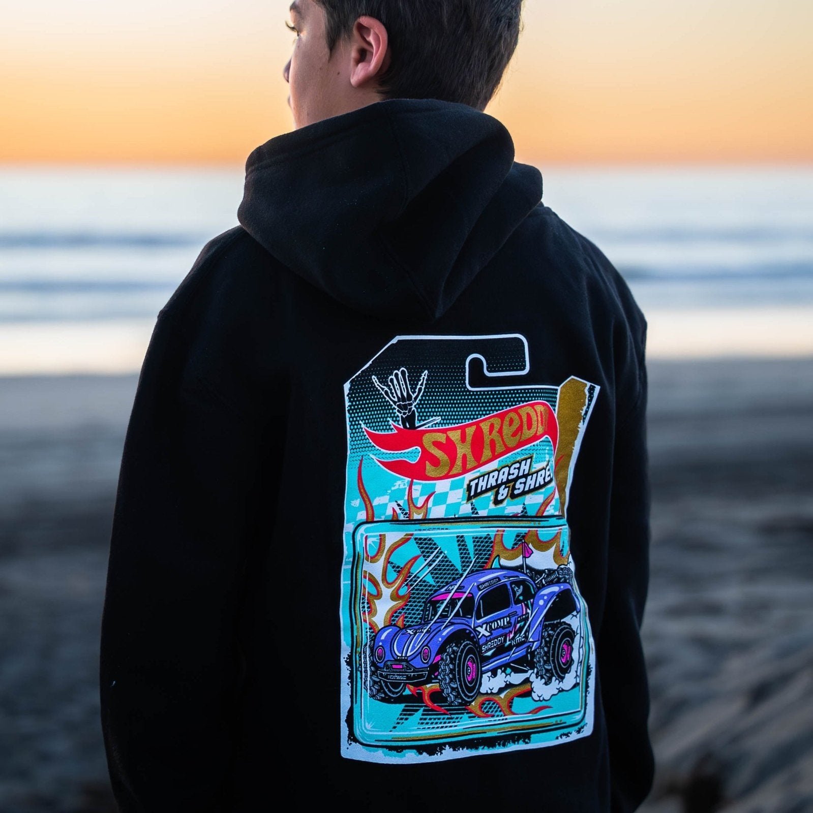 Toy Hoodie Black (Youth) - Shreddy