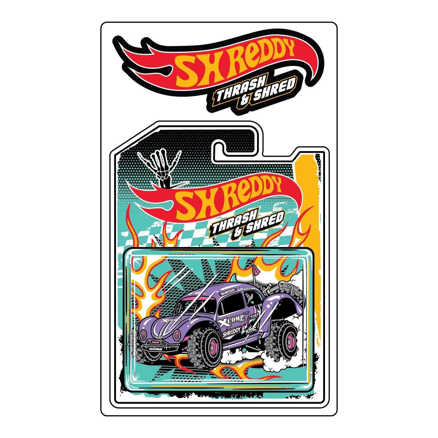 Toy Sticker Sheet - Shreddy