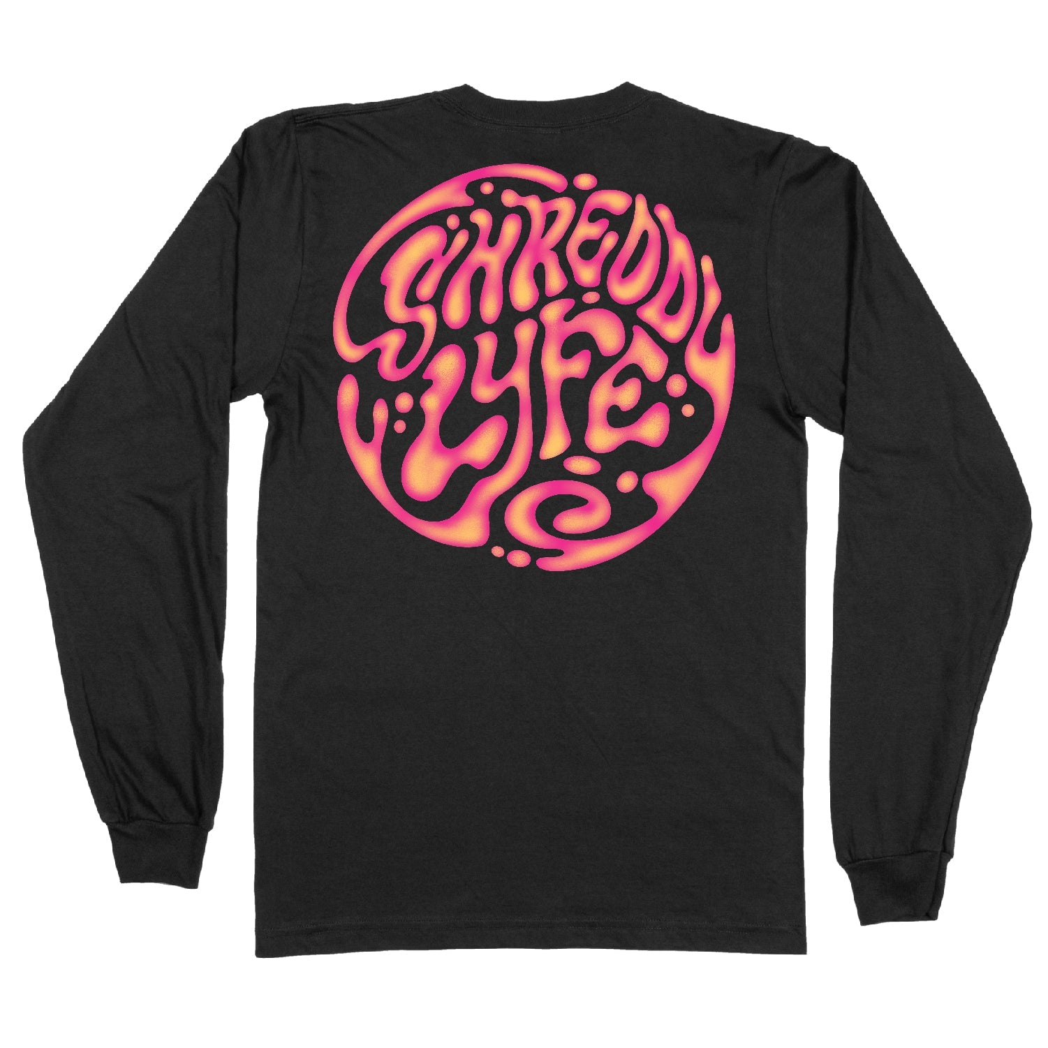 Trippy Long Sleeve Black (Mens) - Shreddy
