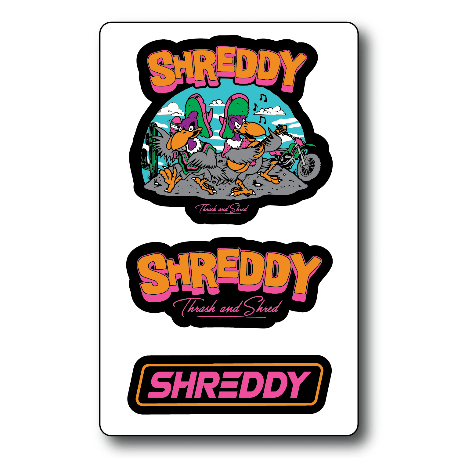 Tunes Sticker Sheet - Shreddy