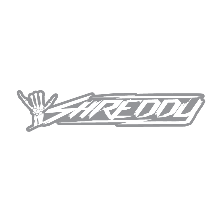 Banner Logo Window Sticker (Available in different colors) - Shreddy