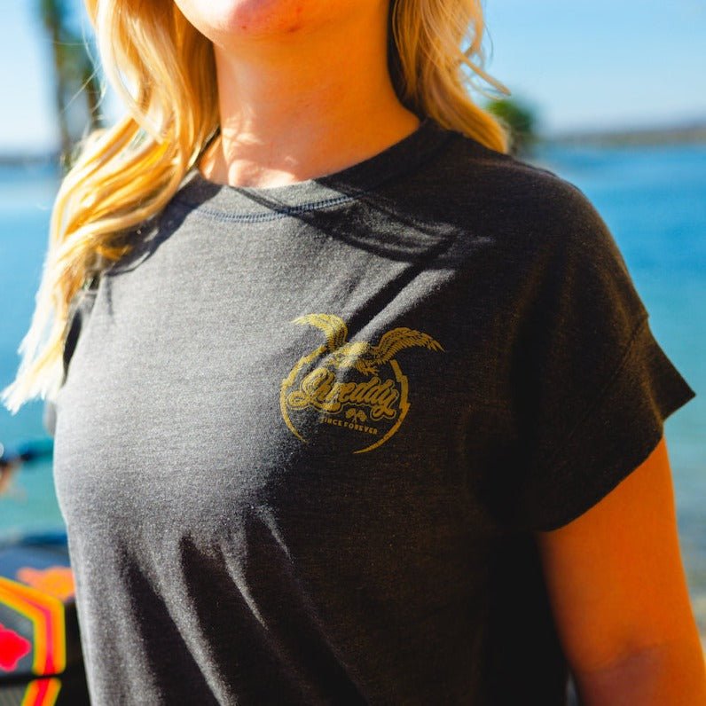 Bird Shirt Vintage Wash Shirt Black (Womens) - Shreddy