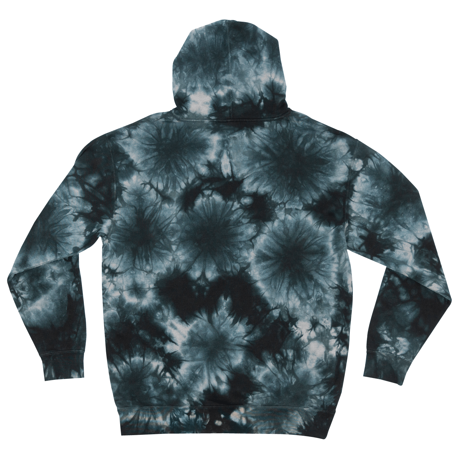 Checks Hoodie Tie Dye Black (Mens) - Shreddy
