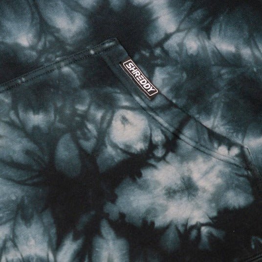 Checks Hoodie Tie Dye Black (Mens) - Shreddy