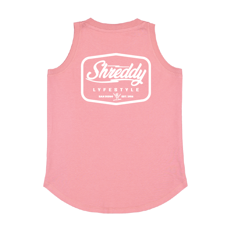 Diamond Relaxed Fine Jersey Tank (Womens) - Shreddy