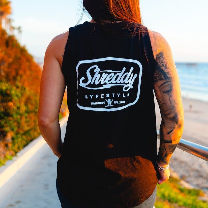 Diamond Relaxed Fine Jersey Tank (Womens) - Shreddy