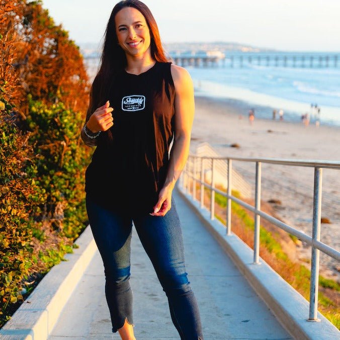 Diamond Relaxed Fine Jersey Tank (Womens) - Shreddy