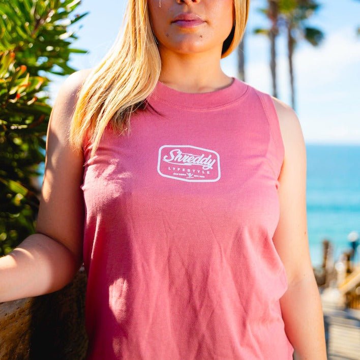 Diamond Relaxed Fine Jersey Tank (Womens) - Shreddy