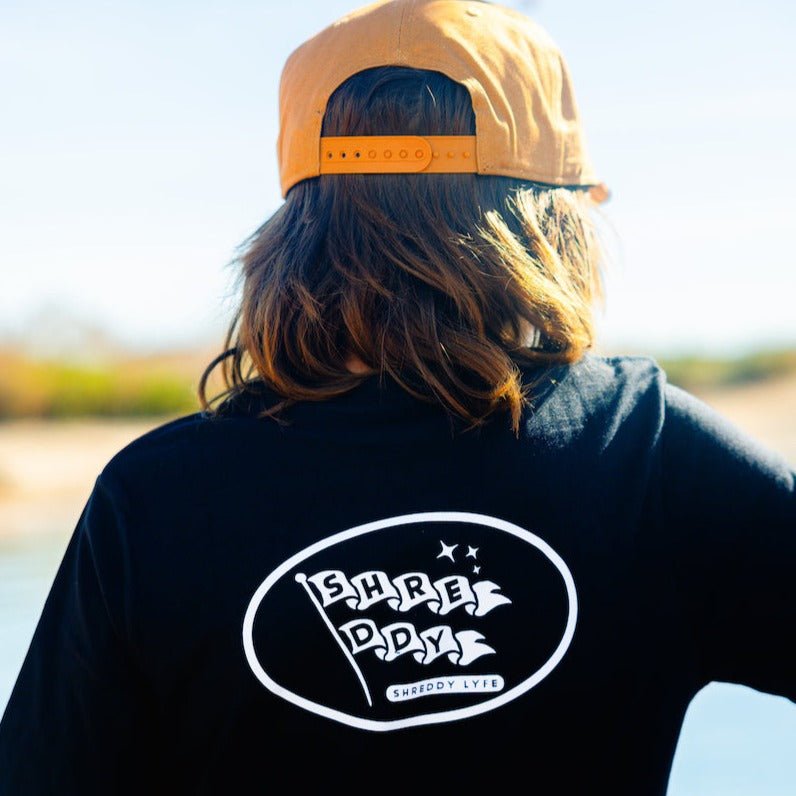 Flagpole Shirt Black (Youth) - Shreddy