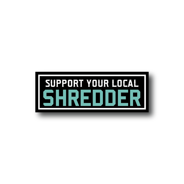 Mini Support 5" Sticker - Shreddy