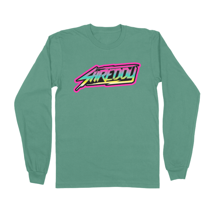 Neon Logo Long Sleeve Cool Green (Mens) - Shreddy