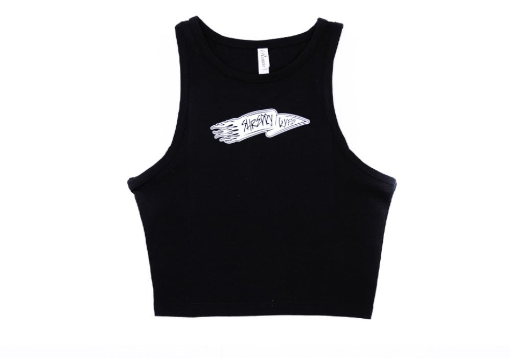 Pennant Crop Tank Top (Womens) | Retro Vibe & Soft Touch