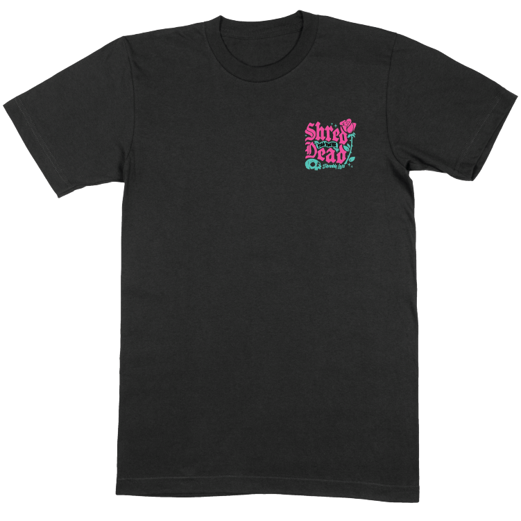 Rose Shirt Black (Youth) - Shreddy