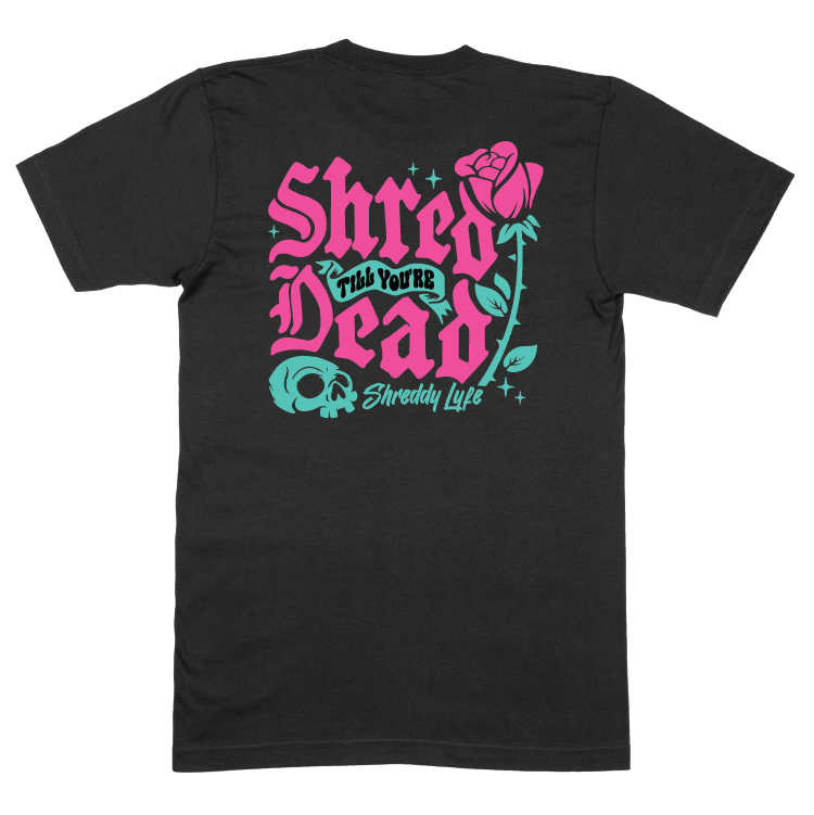 Rose Shirt Black (Youth) - Shreddy