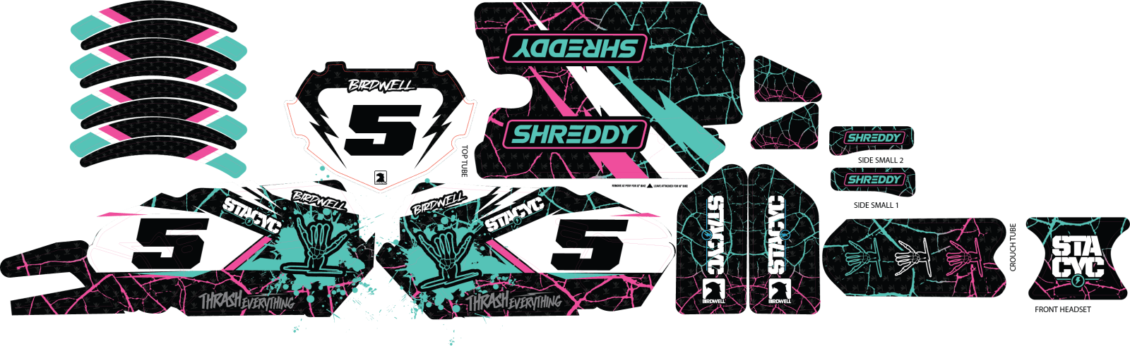 SHREDDY CUSTOM STACYC KITS GEN 2 (CANDY) - Shreddy