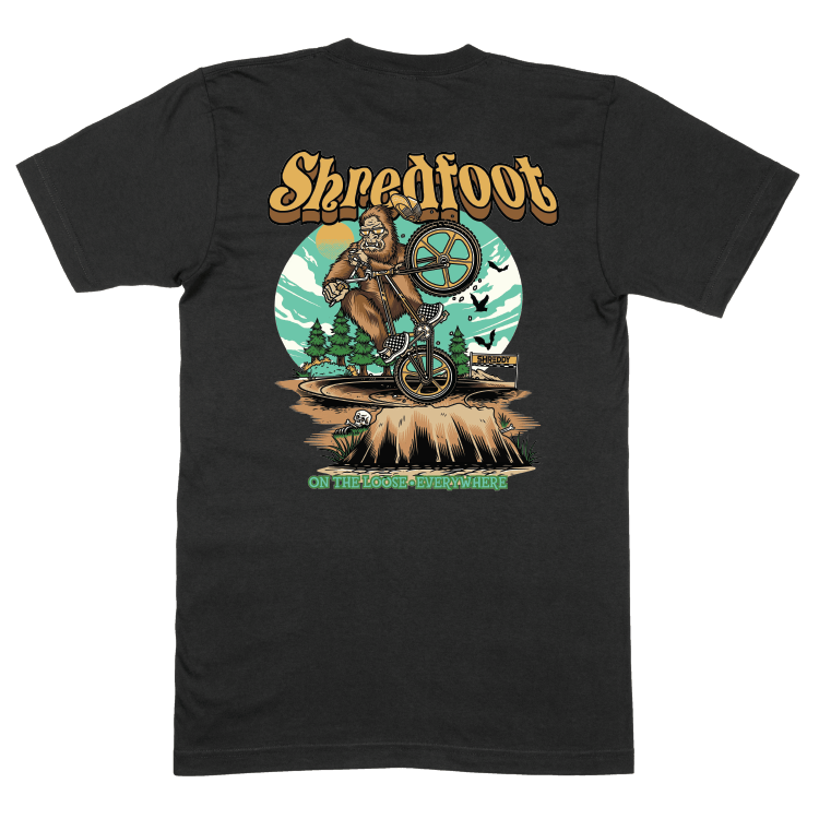 Shredfoot Shirt Black (Youth) - Shreddy