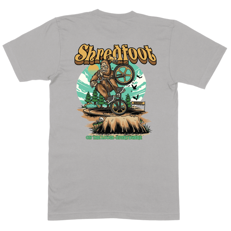 Shredfoot Shirt Heather Grey (Youth) - Shreddy