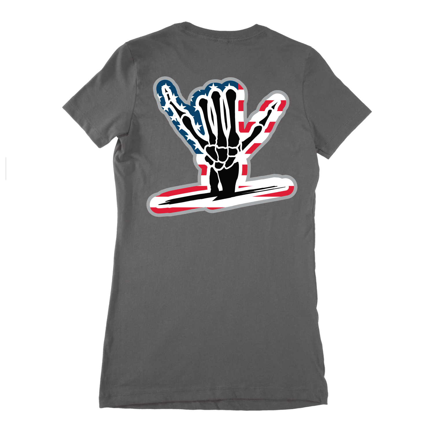 4th Flag Icon Slim Shirt (Womens) - Shreddy