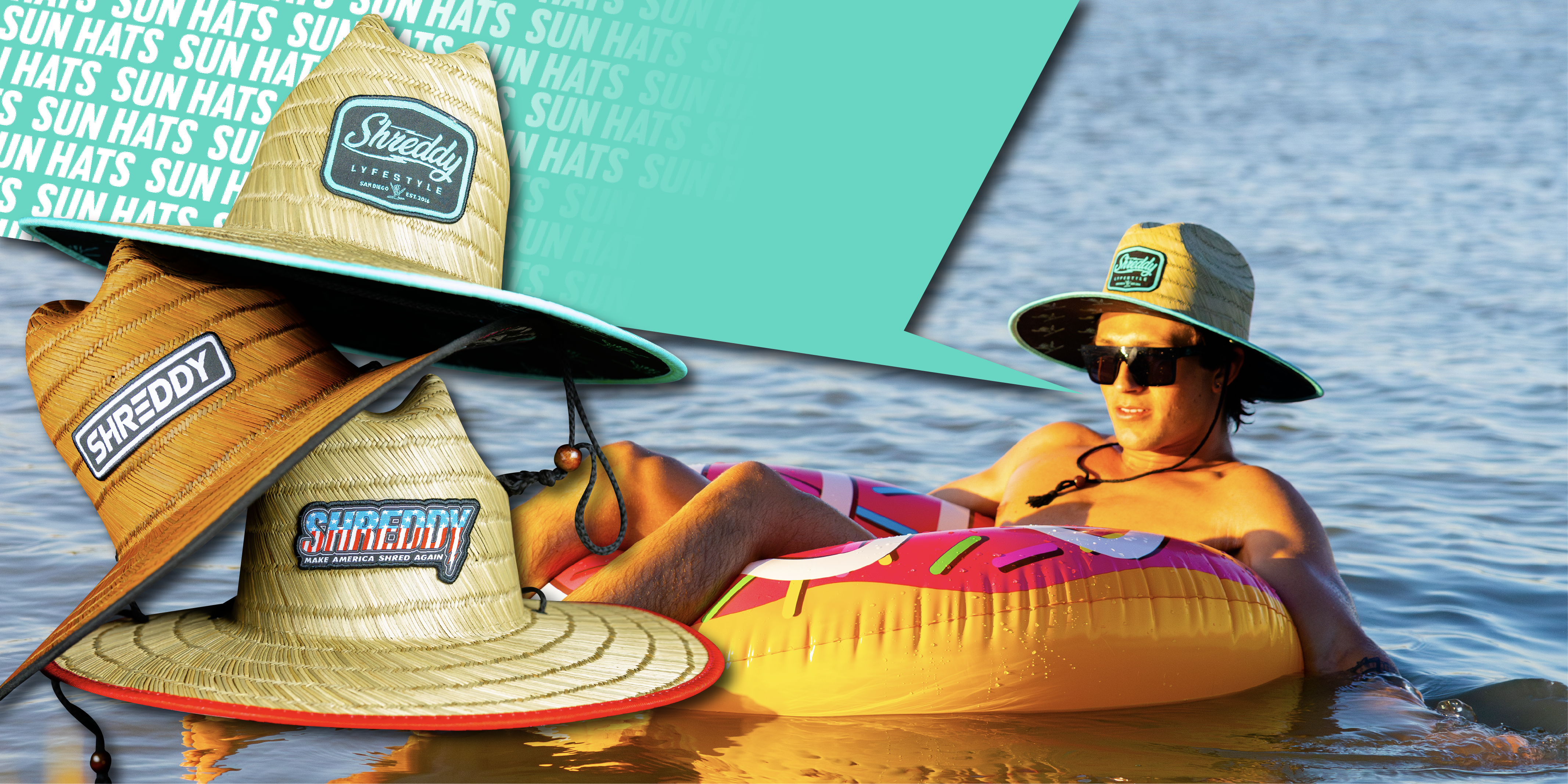 Sunhat Image - In River - Homepage