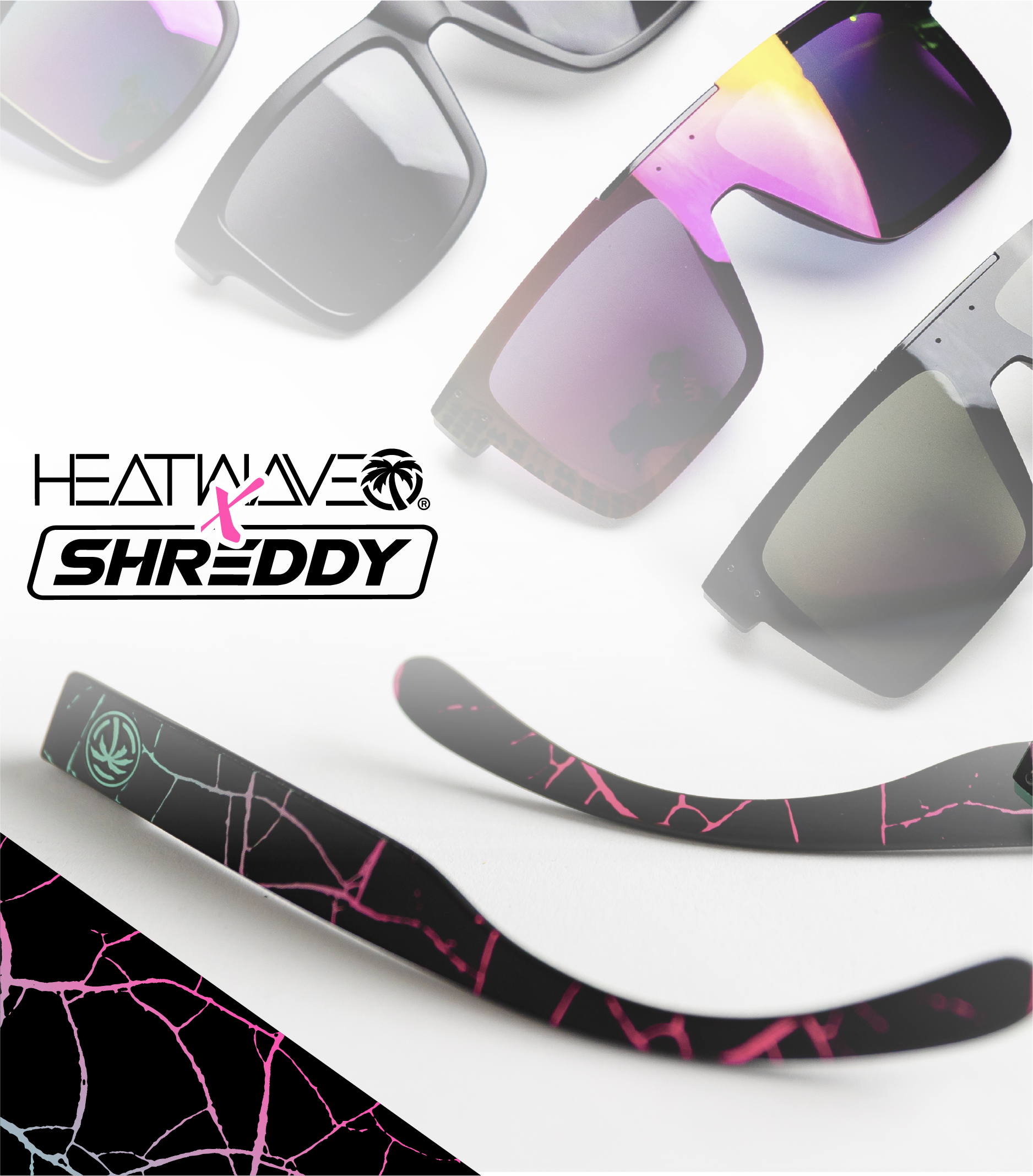 Heatwave X Shreddy - Sunglasses Exclusive Collection Banner Mobile