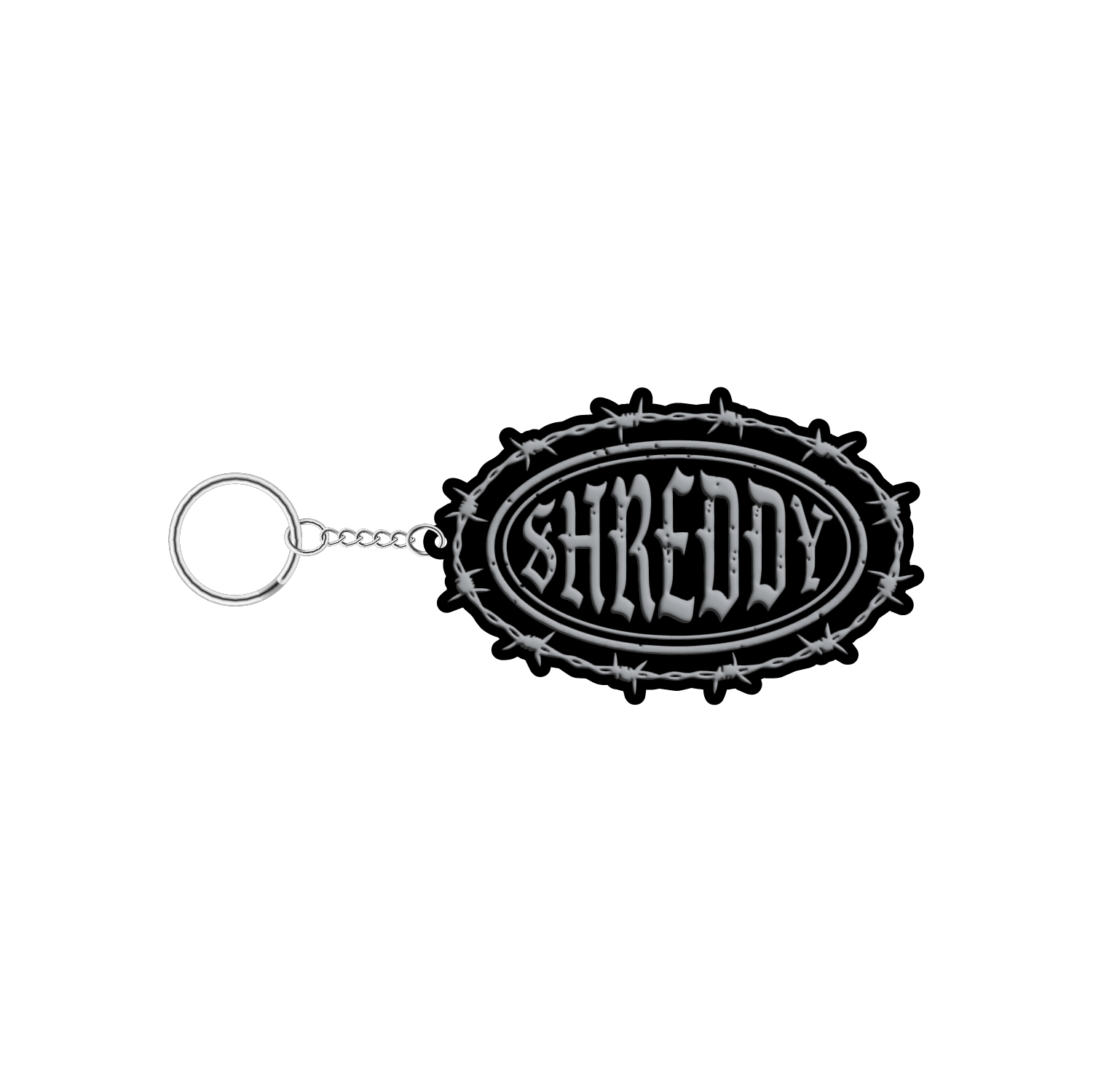Barb Metal Key Chain - Shreddy