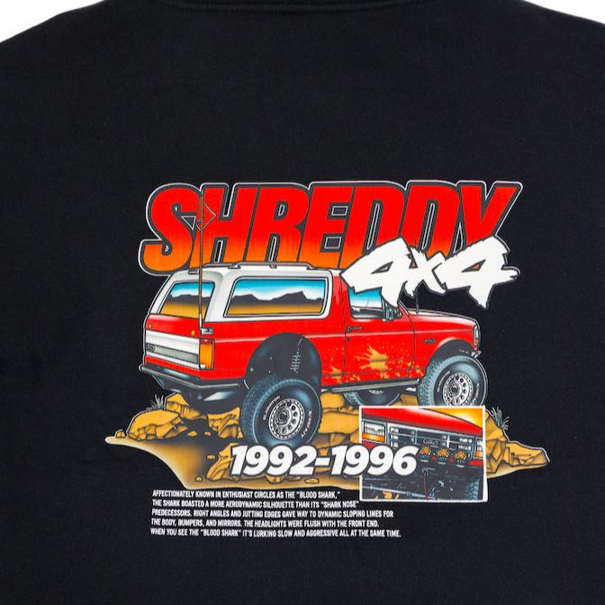 Bronco Hoodie Black (Mens) - Shreddy