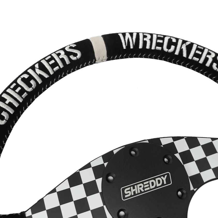 Checkered Steering Wheel // PRP X Shreddy // Deep Dish - Shreddy