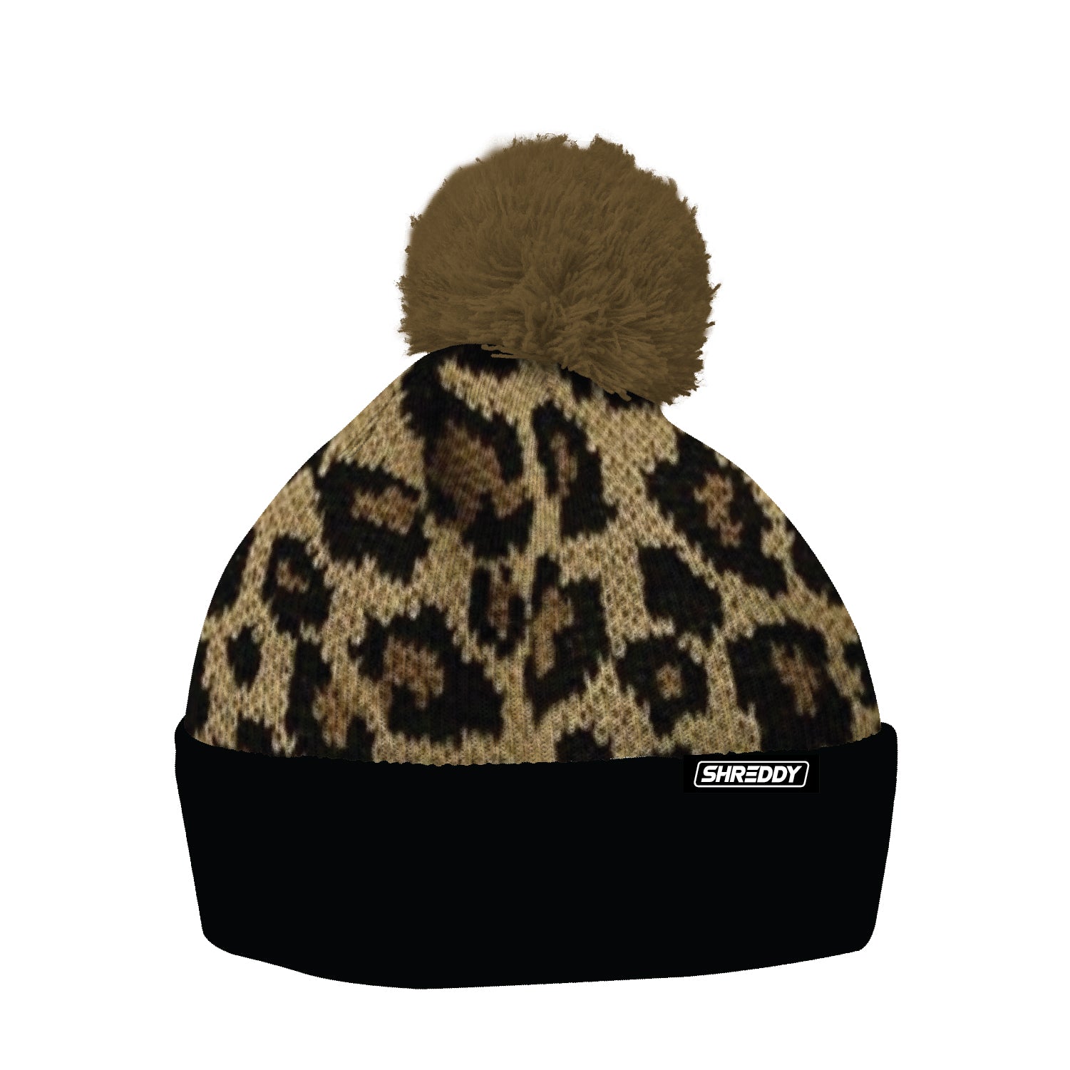 Cheetah Pom Beanie - Shreddy