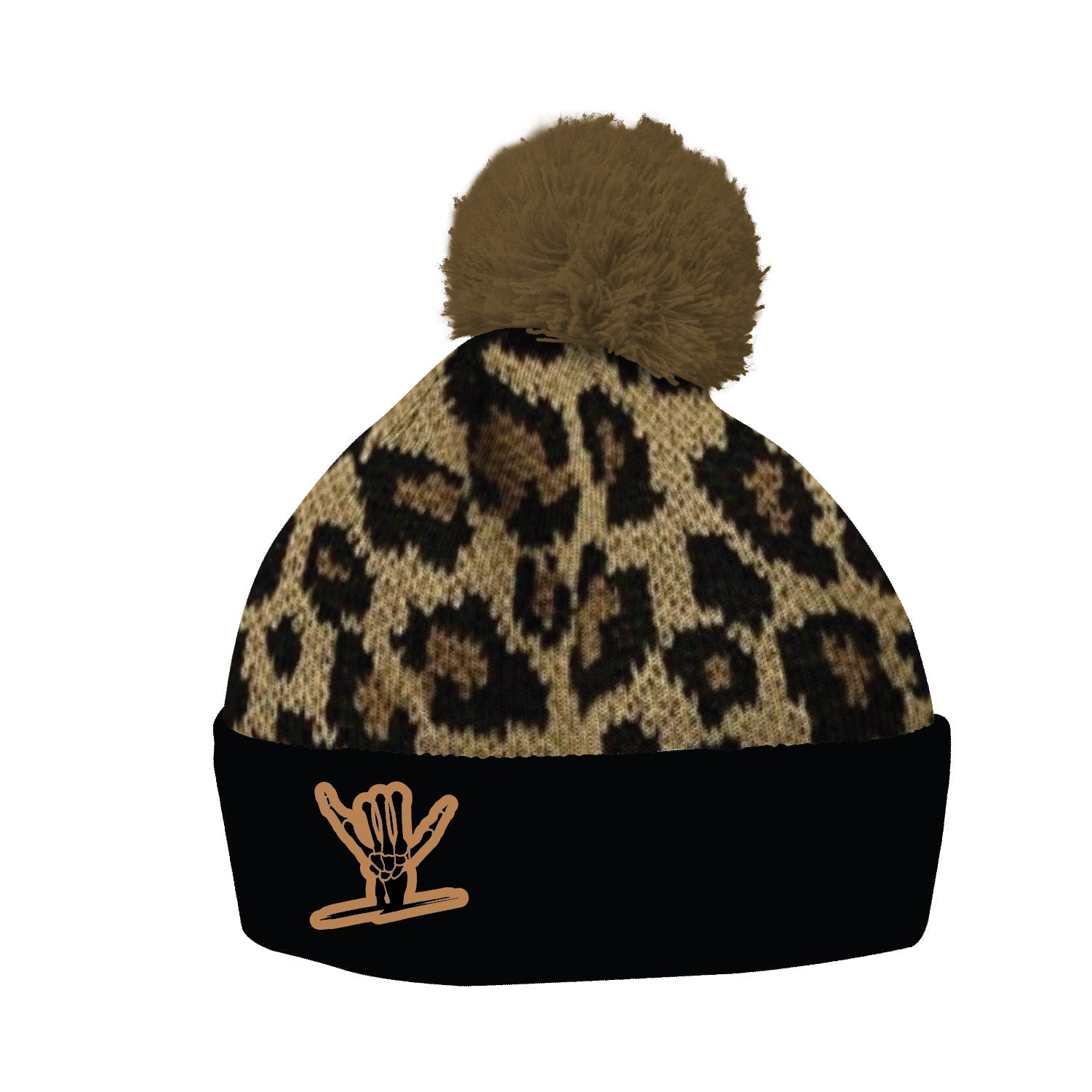 Cheetah Pom Beanie - Shreddy