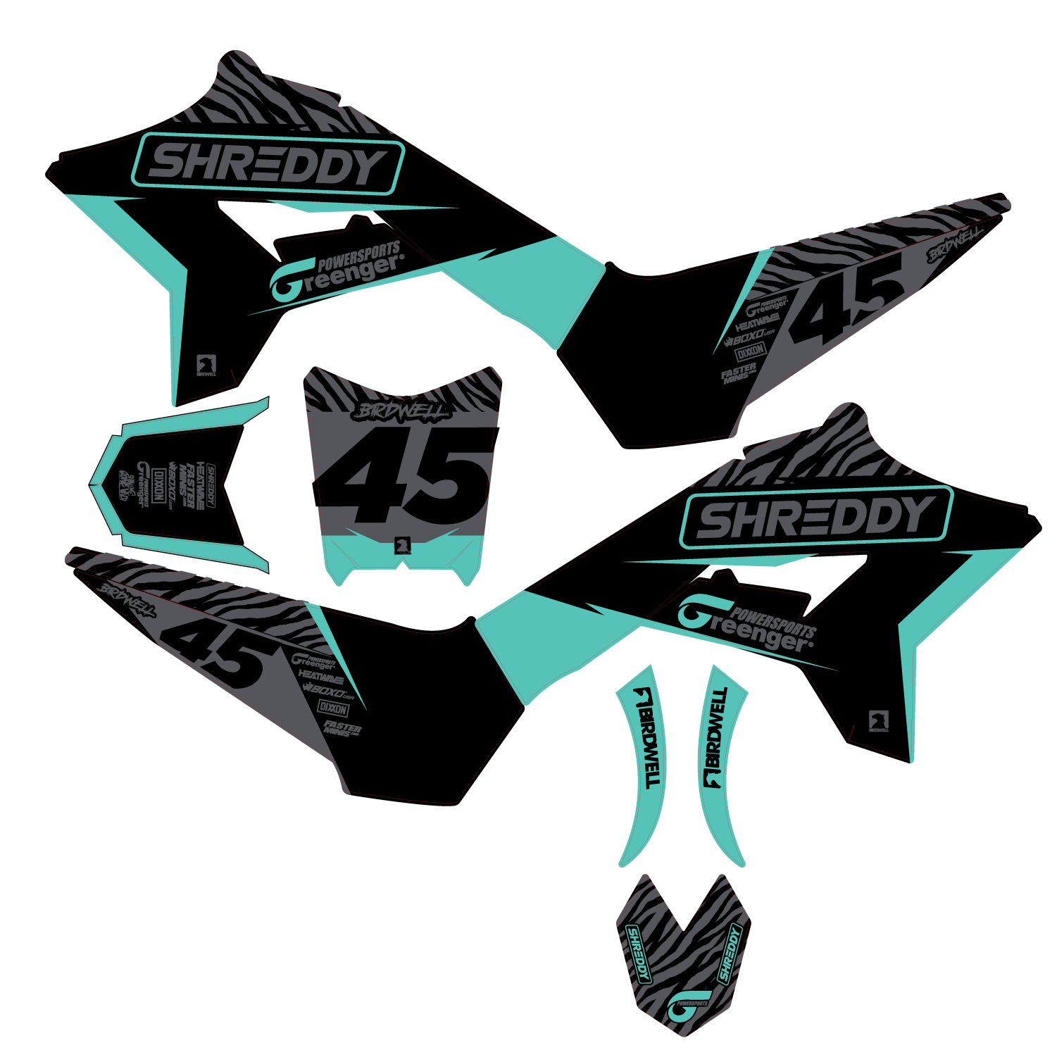 Custom Greenger G3 Graphics Kit - Shreddy