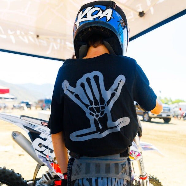 Icon Shaka Shirt w Grey Ink (Youth) - Shreddy