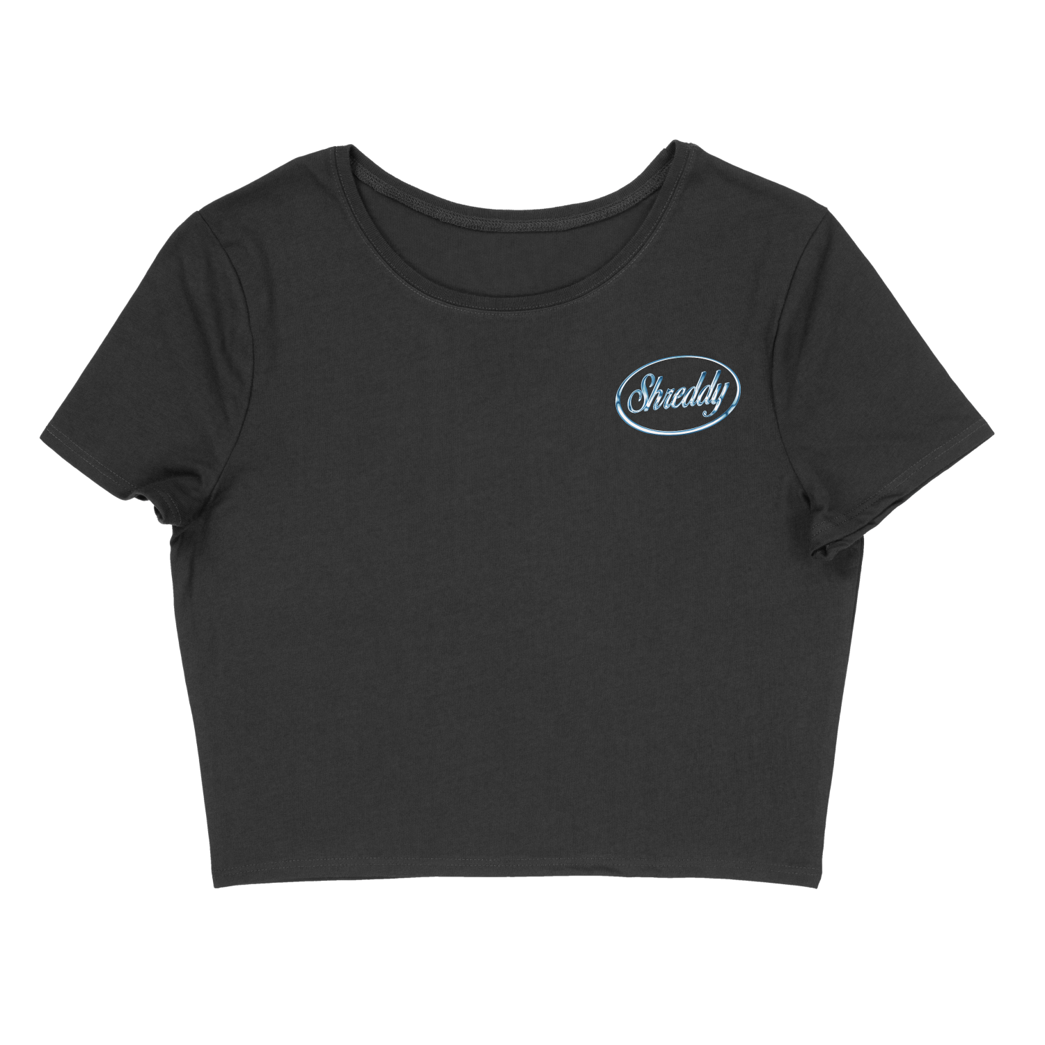Liquid Form - Fitting Crop Tee Black (Womens) - Shreddy